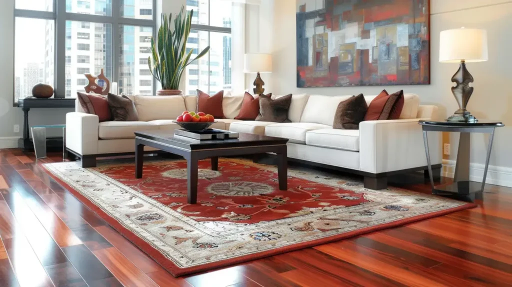 10 Ways on How to Make Cherry Wood Floors Look Modern 5 Cherry Wood Floors Area Rugs