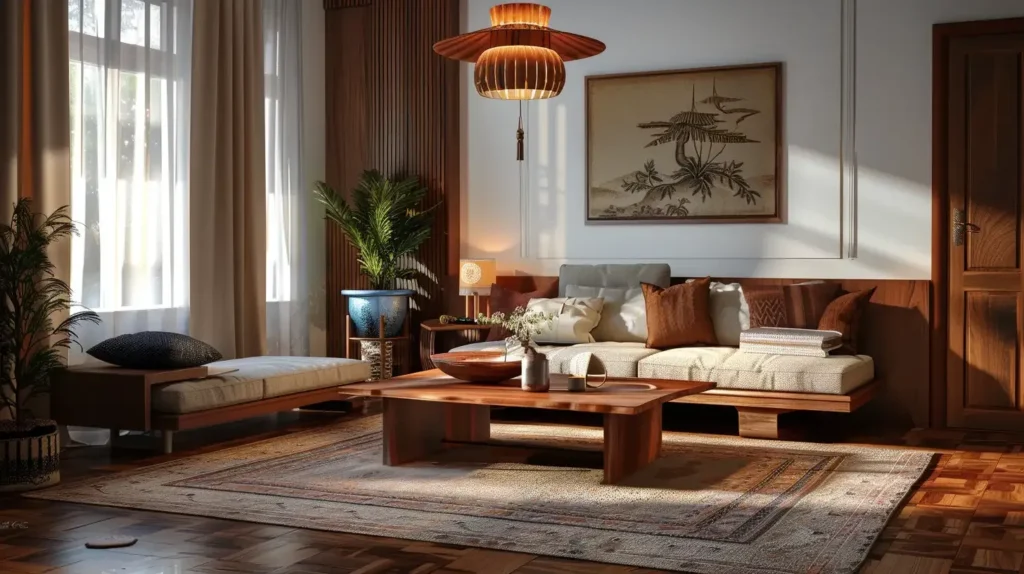 Cherry Wood Furniture Update Lighting