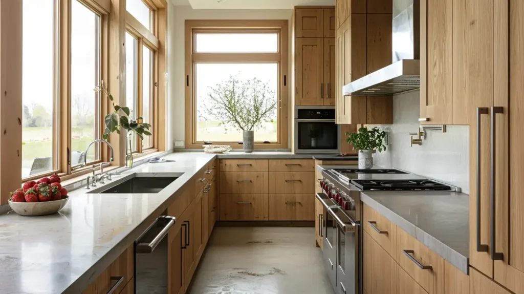 Oak Kitchen Cabinets Countertop Replacement