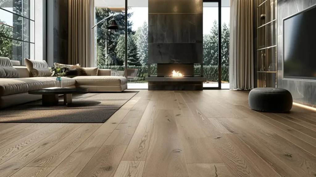 Red Oak Floors Minimalist Decor