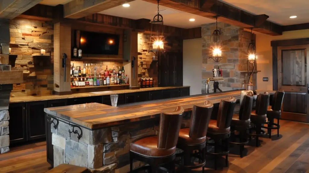 15 Modern Basement Bar Ideas | That Will Surprise You 2025 3 Modern Basement Bar Ideas Rustic Retreat