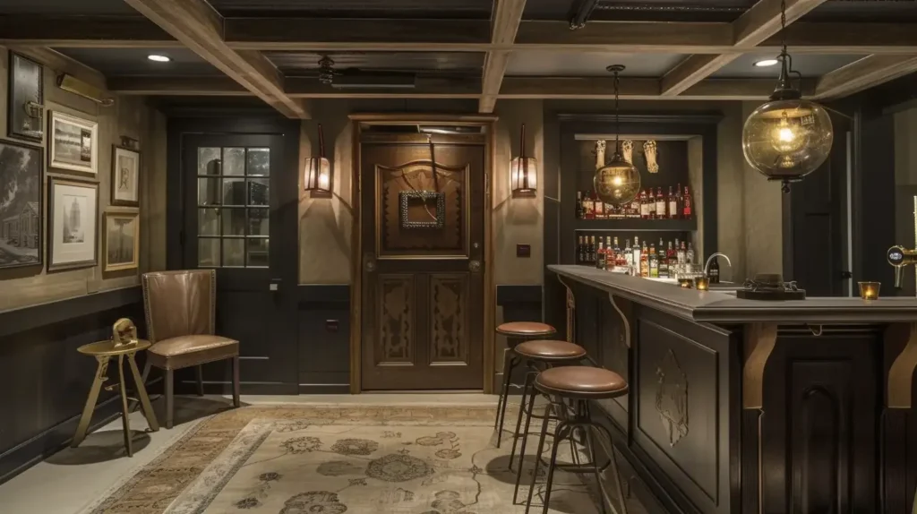 15 Modern Basement Bar Ideas | That Will Surprise You 2025 11 Modern Basement Bar Ideas Speakeasy-Inspired