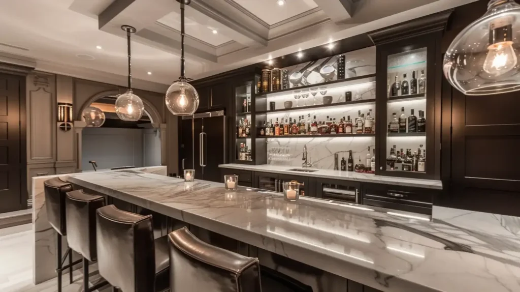 15 Modern Basement Bar Ideas | That Will Surprise You 2025 16 Modern Basement Bar Ideas Contemporary Classic