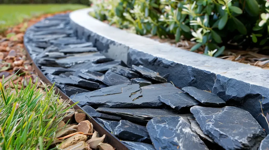 Modern Garden Edging Natural Stone