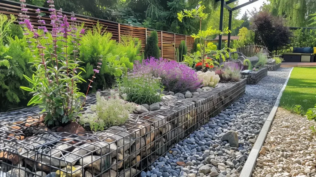 Modern Garden Edging Gabion Walls