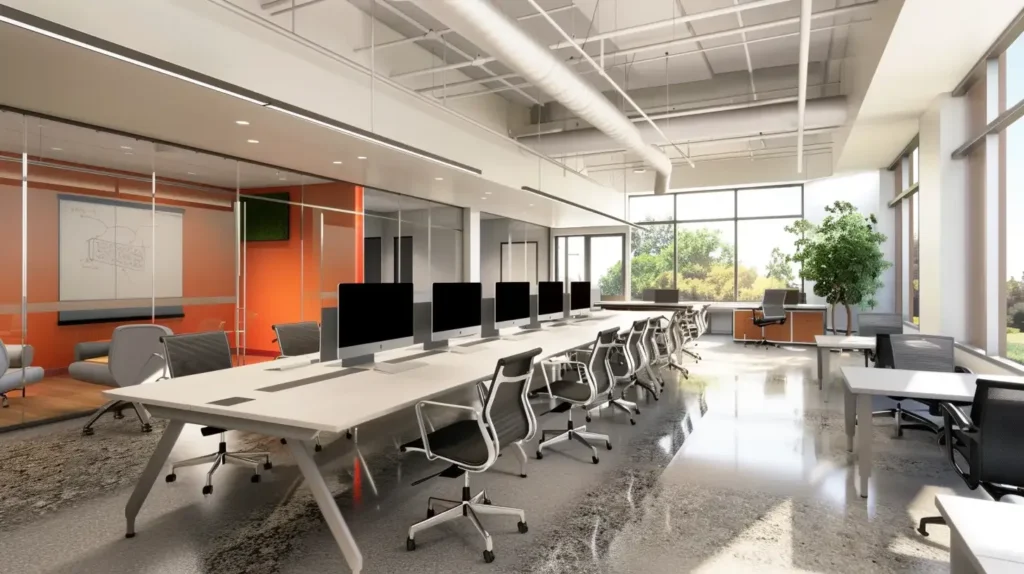 Modern Office Design Tech Integration