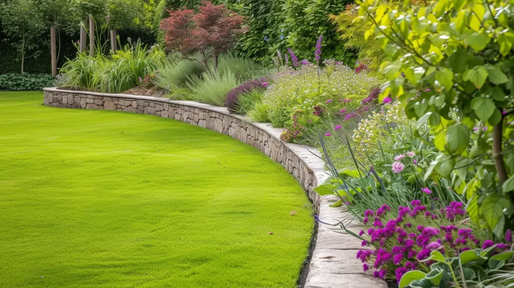 contemporary garden Brick Edging